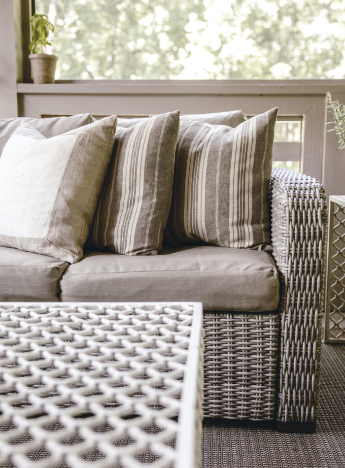 back porch sofa and entertaining by heirloomed
