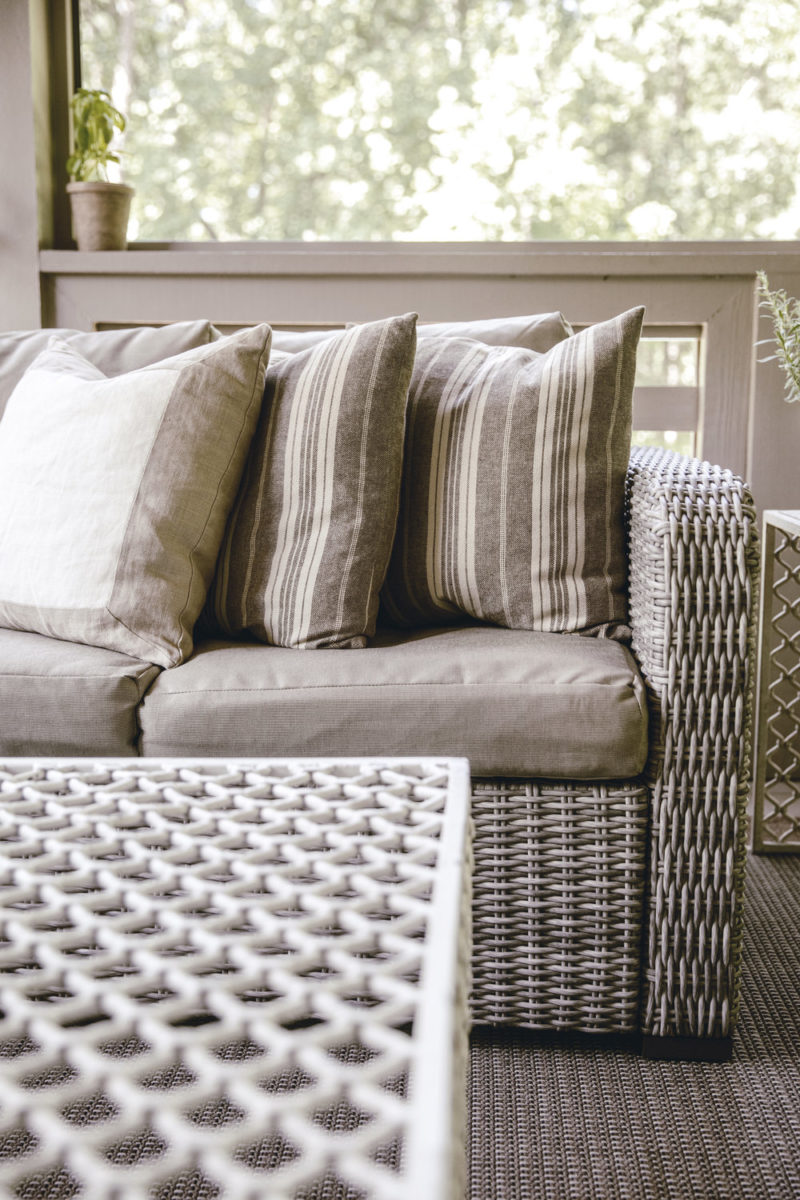 back porch sofa and entertaining by heirloomed