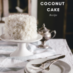 coconut cake with buttercream frosting
