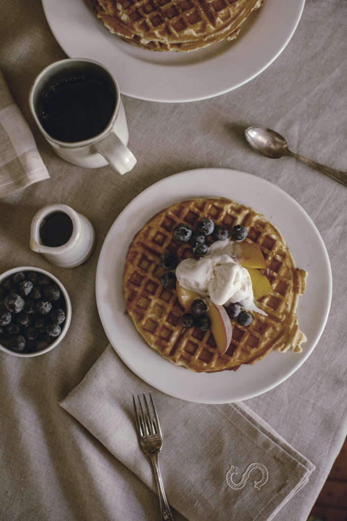 homemade waffles and icemilk recipe from heirloomed collection