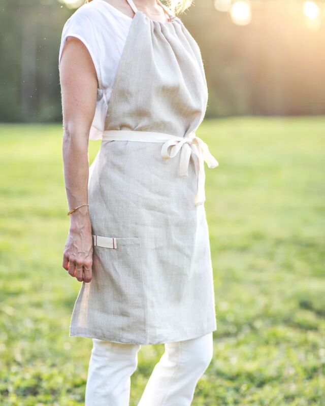 Fall is the perfect time to add to your apron collection and start recipe testing for all of the upcoming holidays! We have just a few left of our signature halter apron style - I just love this sweet silhouette.