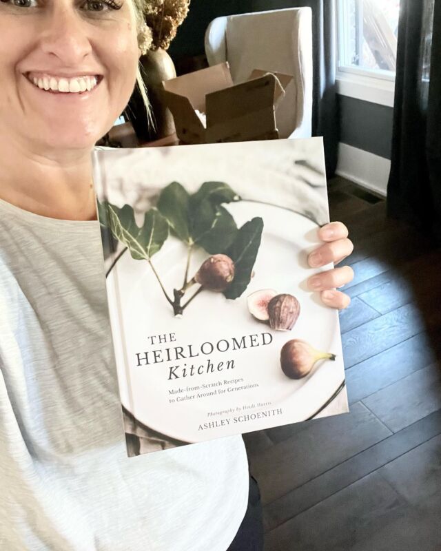 Interrupting my feed to share I JUST got an advanced copy of our cookbook, The Heirloomed Kitchen. 📖

There is nothing like working on something for years & years & years and finally being able to tangibly hold in your hands something that’s only existed in your head.
#my passion is family heirlooms and this is the greatest tribute to the home cooks like me who grew up making things from scratch in their family kitchens. From tattered old recipe cards to fruition, learning the skills to carry on a recipes story, memories & traditions for your own family.

Cannot thank @gibbssmithbooks enough for bringing this labor of love to life in the most beautiful way! 🥹🤍

Pre-order today online on Amazon, Barnes & Noble & Bookshop.org. Officially launches late January ‘24.