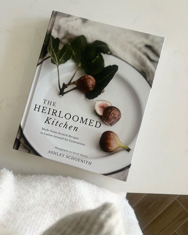 Today, I’m sharing the story of our front cover for The Heirloomed Kitchen.

The front cover is the first thing you see, and I really wanted it to be visually gorgeous. I uploaded a Dropbox filled with some of my favorite aesthetic images from over the years that we had shot and this was one of them. It was actually just a process shot. We shot at random in the beautiful light on the day that we shot our fig jam recipe. I have a large fig tree in our front yard that blooms every summer. But what I love most about the shot is the earthy organic nature of the fags, their beautiful towns in color range. It reminds me of our shot from our very first shoot in 2006 where I was holding a great big beautiful artichoke. It became one of our signature brand shots for many years and I loved the connection to the cover shot here.

I also love the added touch of the debossing on the text of the cover and spine of the book. It is such an understated yet elevated detail with a beautiful, rich, chocolatey, text, color tone, and the texture you can feel running your finger across the cover.

My goal was always for this to be a coffee table book for your kitchen island. Something that you could flip through and enjoy visually beautiful imagery, read the story after story, but also make delicious treasured recipes from.

📖📖📖 #theheirloomedkitchen #cookbook #newrelease #storytelling