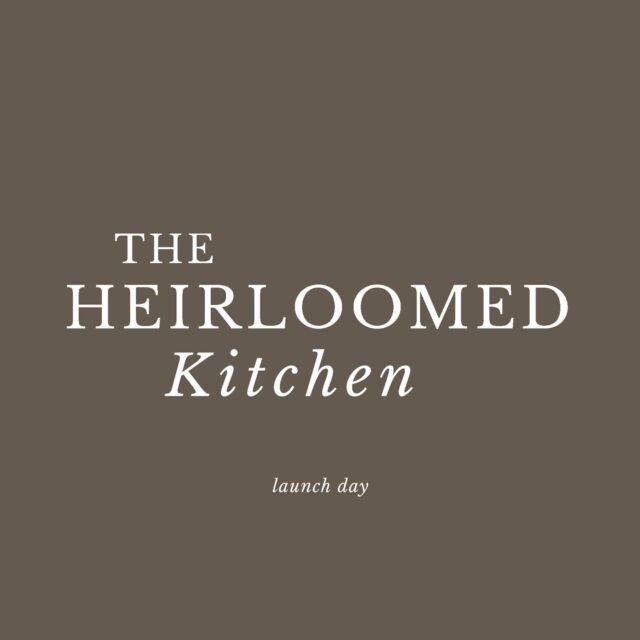 LAUNCH DAY!🎉 The Heirloomed Kitchen is here, on our official launch day 01.23.24.

A date I’ll remember like all the other special occasions in my life - birth dates, anniversaries & memories, this one is right on up there. A date that seemed SO far away when we first began this process and the suddenly, here we are.

I’d love if you’d help us to celebrate today by sharing our cookbook with someone 🤍🫶🏻and if you already have a copy, I’d love if you’d share a picture, a comment or your favorite recipe with me here! 

Thank you @gibbssmithbooks @heidiface my family & each of you for helping bring this to life in the most beautiful way! 📖🤍