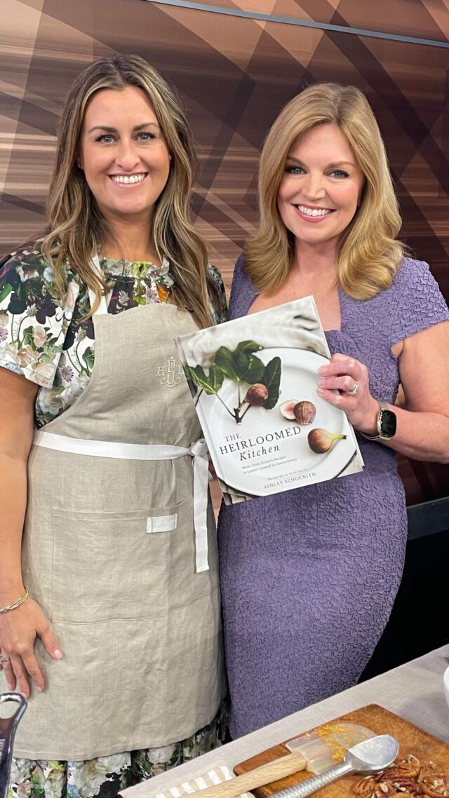 Had such a fun time for my very first *live* TV appearance. Loved getting to share the story of our brand & make a special family recipe from my cookbook ❤️📖
