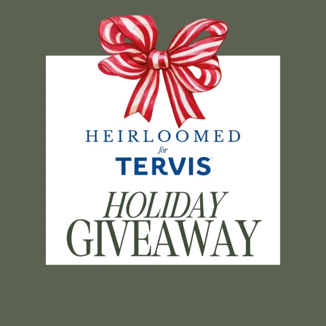 HOLIDAY GIVEAWAY! We’re giving away the ultimate hostess gift set with our Heirloomed for Tervis holiday collaboration this season. Enter for your chance to win this festive holiday gift set including a set of 4 Crystal Clear Classic Tumblers with matching Candy Cane and Christmas Tree Linen Tea Towels and Holly Berry Linen Table Runner & Napkin Set, a $200 value.

How to enter : 
- Enter via the link in our bio
- Follow @tervis and @heirloomedcollection on IG
- Tag a friend who’d love this giveaway too!

This giveaway ends on 12/18/24 at 11:59 pm ET. The winner will be notified via DM by @heirloomedcollection on 12/19/24. No purchase necessary. Open to U.S. residents ages 18+ only.