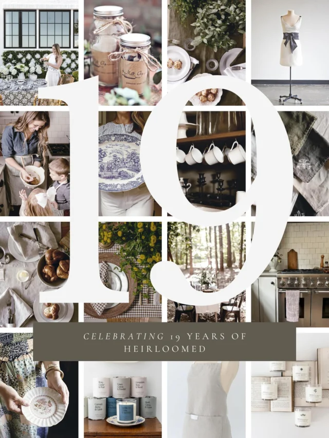 Happy anniversary, Heirloomed 🖤

My founder story may or may not sound like everyone else’s, but had you told me back in 2006 that all these years later I’d be running Heirloomed full time I would surely have smiled and shaken my head. What started as a way to spend more time with my Grandmother, sewing aprons at her kitchen table when I came home to visit right after college, became a way of life for me. We started by selling aprons only, I’d host a ….

Read more of founder @ashleyheirloomed love letter to Heirloomed over on our blog today 🖤 and THANK YOU for 19 wonderful years & cheers to many more.