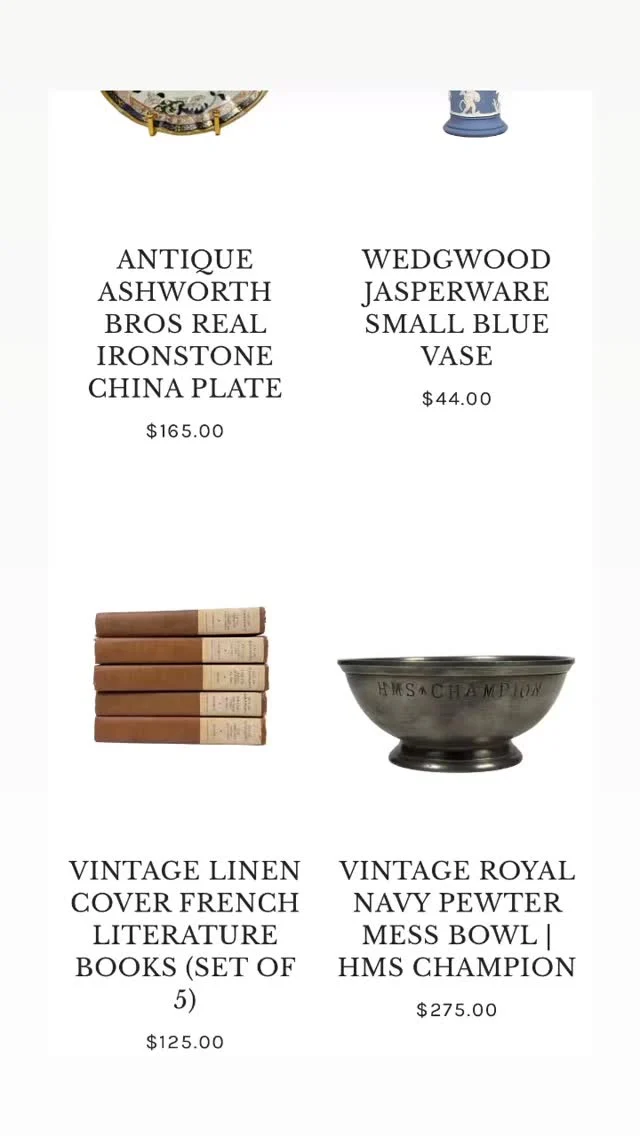 Our lasted drop of antiques is live over on the site 🖤