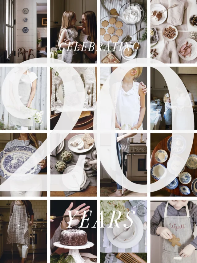 This month marks 20 years of Heirloomed. Twenty years. It’s hard for me to believe I’m even writing those words.

What began as a simple way to spend more time with my grandmother, inspired by memories of growing up in the kitchen learning family recipes, has grown into something I never could have imagined.

So much has changed in twenty years. I’ve changed, too. Different seasons of life, different versions of this business, lessons learned the hard way, and more late nights and leaps of faith than I could ever count.

But the heart of Heirloomed has never really changed.

I’ve always believed that the things we choose to keep, use and pass along tell a story about who we are. A well-loved apron, a handwritten recipe, the linens brought out for a family gathering. These ordinary things have a way of becoming extraordinary over time.

And perhaps that’s what makes this milestone so special. After twenty years, I still believe in this idea just as much as I did when I began. Maybe even more so today.

I’m incredibly proud of what we’ve built, but what means the most is knowing that pieces of Heirloomed have found their way into your homes, kitchens, celebrations and family traditions. That you’ve made us a small part of your story is something I’ll never take for granted.

Whether you’ve been here since the early days of IceMilk Aprons or only recently discovered Heirloomed, thank you. For every order, kind note, recommendation to a friend and memory shared along the way.

We have lots of special things planned this month to celebrate, and so many dreams for what’s still to come. But more than anything, I hope Heirloomed continues to remind us of the beauty in slowing down, gathering around the table and making memories with the people we love.

Here’s to twenty years of stories, traditions and beautiful things made to last. And to all the future family heirlooms still to come.

With much love and gratitude,
Xx Ashley

Founder, HEIRLOOMED